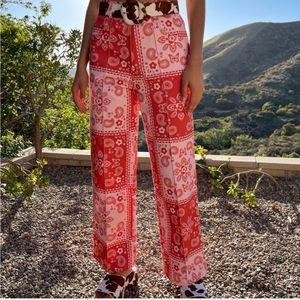 Red bandana pants!